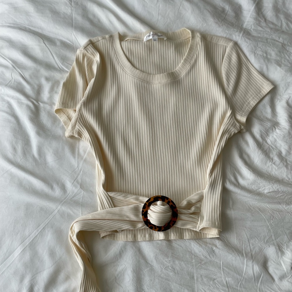 Revolve Privacy Please tee with attached belt